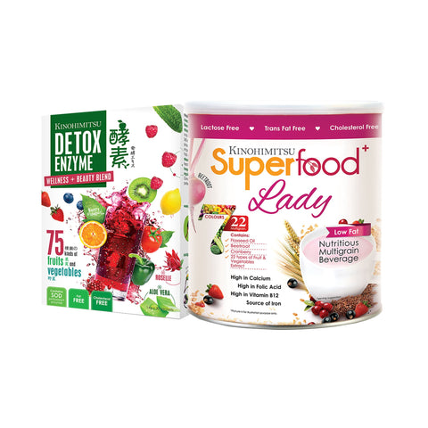 Superfood⁺ Lady 500g + Detox Enzyme 30's